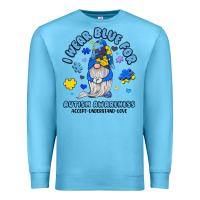 Ocean Blue i wear blue for autism awareness Premium Sweatshirt - JahusDesignShop