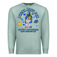 Seafoam i wear blue for autism awareness Premium Sweatshirt - JahusDesignShop