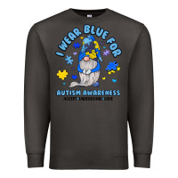 Smoke i wear blue for autism awareness Premium Sweatshirt - JahusDesignShop