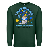 Sports Green i wear blue for autism awareness Premium Sweatshirt - JahusDesignShop