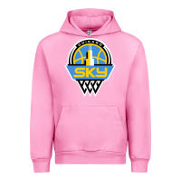 Fuchsia Pink chicago women sport Urban Hoodie - linhVisuals