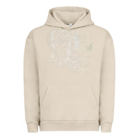 Pigment French Oak middle earth map [tb] Urban Hoodie - linhVisuals