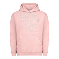 Pigment Salmon middle earth map [tb] Urban Hoodie - linhVisuals