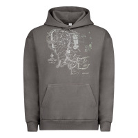 Pigment Tornado middle earth map [tb] Urban Hoodie - linhVisuals