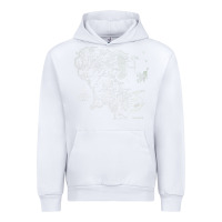 White middle earth map [tb] Urban Hoodie - linhVisuals