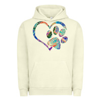 Dog Paw Print Tie Dye Rainbow Dog Lover Rescue Retro 70s T Shirt Urban Hoodie | Teevron