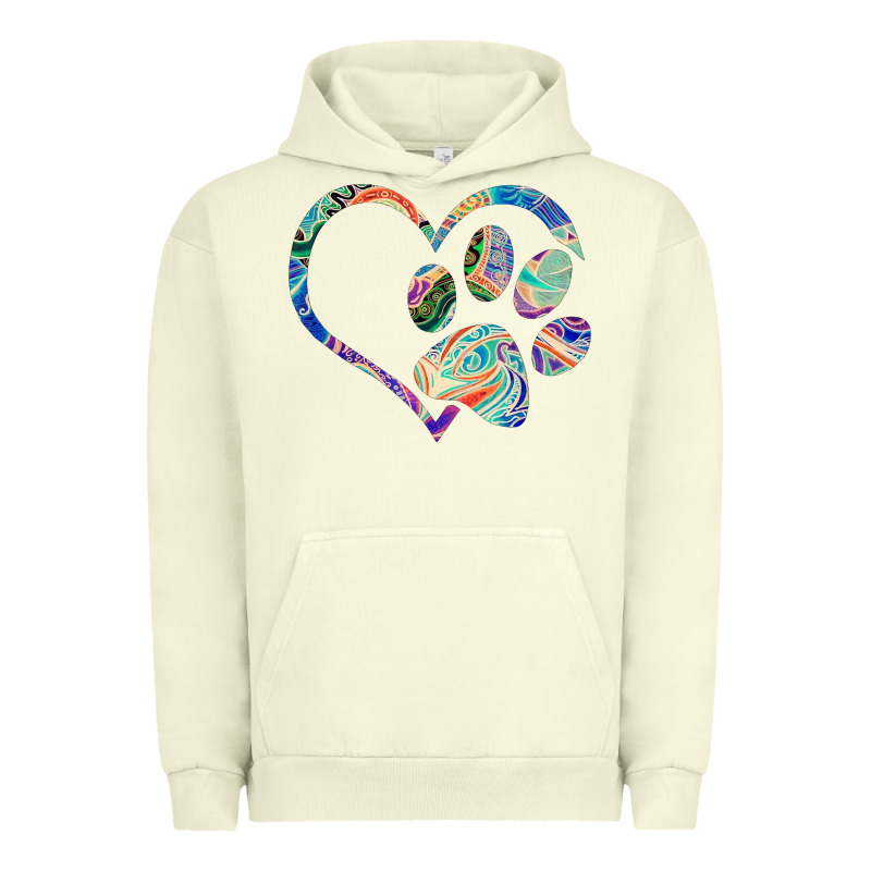 Dog Paw Print Tie Dye Rainbow Dog Lover Rescue Retro 70s T Shirt Urban Hoodie by linhVisuals | Teevron
