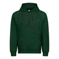 Forest Green middle earth map [tw] Urban Hoodie - linhVisuals