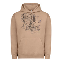 Pigment Burro middle earth map [tw] Urban Hoodie - linhVisuals