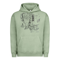 Pigment Oil Green middle earth map [tw] Urban Hoodie - linhVisuals