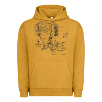Pigment Peanut Butter middle earth map [tw] Urban Hoodie - linhVisuals