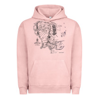 Pigment Salmon middle earth map [tw] Urban Hoodie - linhVisuals