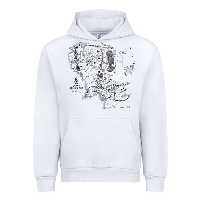 Middle Earth Map [tw] Urban Hoodie by linhVisuals | Teevron