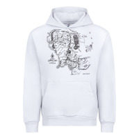White middle earth map [tw] Urban Hoodie - linhVisuals