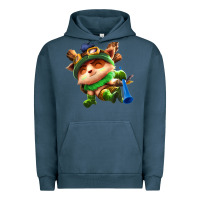 Pigment Midnight Navy league of legends teemo Urban Hoodie - linhVisuals