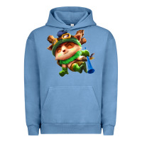 Pigment Pebble Blue league of legends teemo Urban Hoodie - linhVisuals