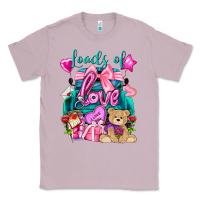 Lilac Loads of love truck Valentine's Day Classic Tee - HowdyJamesFarm