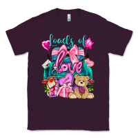 Plum Loads of love truck Valentine's Day Classic Tee - HowdyJamesFarm
