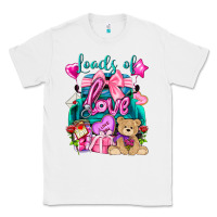White Loads of love truck Valentine's Day Classic Tee - HowdyJamesFarm