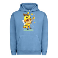 Pigment Pebble Blue league of legends beemo Urban Hoodie - linhVisuals