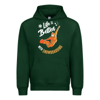 Forest Green snowboard t  shirt snowboarding i snowboarder i winter sports t  shirt Urban Hoodie - linhVisuals