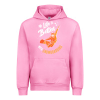 Fuchsia Pink snowboard t  shirt snowboarding i snowboarder i winter sports t  shirt Urban Hoodie - linhVisuals
