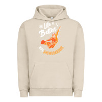 Pigment French Oak snowboard t  shirt snowboarding i snowboarder i winter sports t  shirt Urban Hoodie - linhVisuals