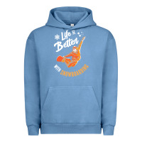 Pigment Pebble Blue snowboard t  shirt snowboarding i snowboarder i winter sports t  shirt Urban Hoodie - linhVisuals