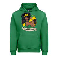 Emerald jamaican black woman t shirt jamaica afro girl pride Urban Hoodie - linhVisuals
