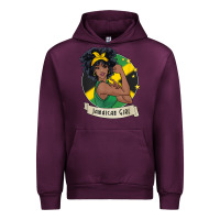 Mauve Wine jamaican black woman t shirt jamaica afro girl pride Urban Hoodie - linhVisuals