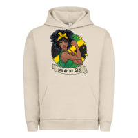 Pigment French Oak jamaican black woman t shirt jamaica afro girl pride Urban Hoodie - linhVisuals