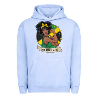 Pigment Grape Ice jamaican black woman t shirt jamaica afro girl pride Urban Hoodie - linhVisuals