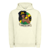 Pigment Pistachio jamaican black woman t shirt jamaica afro girl pride Urban Hoodie - linhVisuals