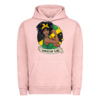 Pigment Salmon jamaican black woman t shirt jamaica afro girl pride Urban Hoodie - linhVisuals