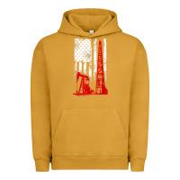 Pigment Peanut Butter oilfield shirt   us flag oil rig shirt Urban Hoodie - linhVisuals