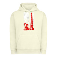 Pigment Pistachio oilfield shirt   us flag oil rig shirt Urban Hoodie - linhVisuals
