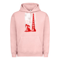 Pigment Salmon oilfield shirt   us flag oil rig shirt Urban Hoodie - linhVisuals