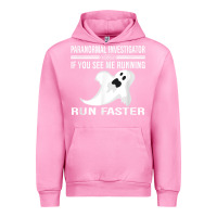 Fuchsia Pink paranormal investigator ghost hunting t shirt Urban Hoodie - linhVisuals