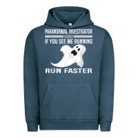 Pigment Midnight Navy paranormal investigator ghost hunting t shirt Urban Hoodie - linhVisuals