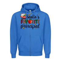 True Royal santa's favorite principal Zipper Hoodie - AdoDesignShop