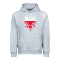 Heather Grey polish eagle  polish pride  polish flag  polish t shirt Urban Hoodie - linhVisuals
