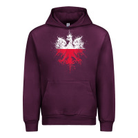 Mauve Wine polish eagle  polish pride  polish flag  polish t shirt Urban Hoodie - linhVisuals