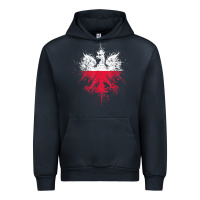 Navy polish eagle  polish pride  polish flag  polish t shirt Urban Hoodie - linhVisuals
