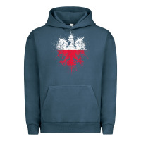 Pigment Midnight Navy polish eagle  polish pride  polish flag  polish t shirt Urban Hoodie - linhVisuals
