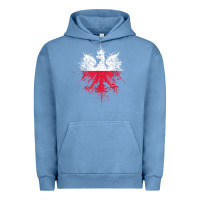Pigment Pebble Blue polish eagle  polish pride  polish flag  polish t shirt Urban Hoodie - linhVisuals