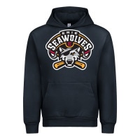 Navy sport american Urban Hoodie - linhVisuals
