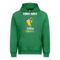 Emerald mens sorry girl i like bananas funny lgbt gay pride tshirt gifts Urban Hoodie - linhVisuals