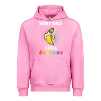 Fuchsia Pink mens sorry girl i like bananas funny lgbt gay pride tshirt gifts Urban Hoodie - linhVisuals
