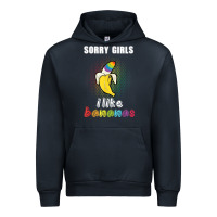 Navy mens sorry girl i like bananas funny lgbt gay pride tshirt gifts Urban Hoodie - linhVisuals