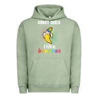 Pigment Oil Green mens sorry girl i like bananas funny lgbt gay pride tshirt gifts Urban Hoodie - linhVisuals